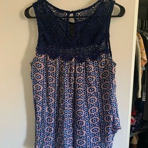 Pretty red white and blue top!
